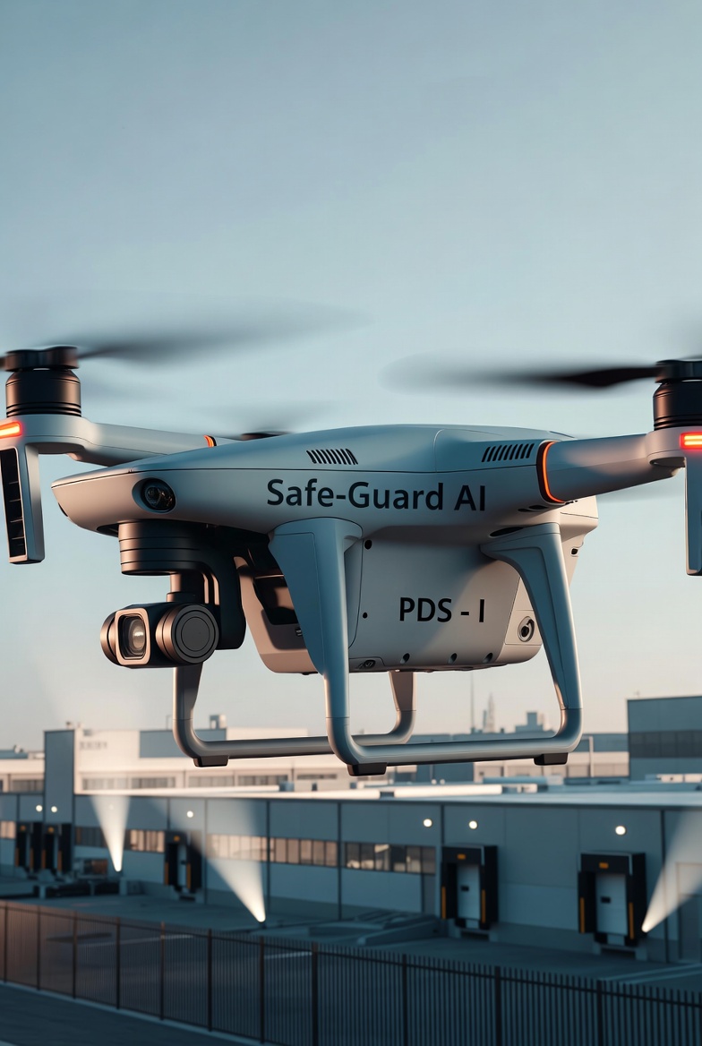 Safe-Guard AI PDS-I Drone in Flight